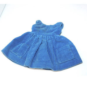 1960’s Vintage  Ideal Tammy's Blue Corduroy Jumper Dress w/Pockets